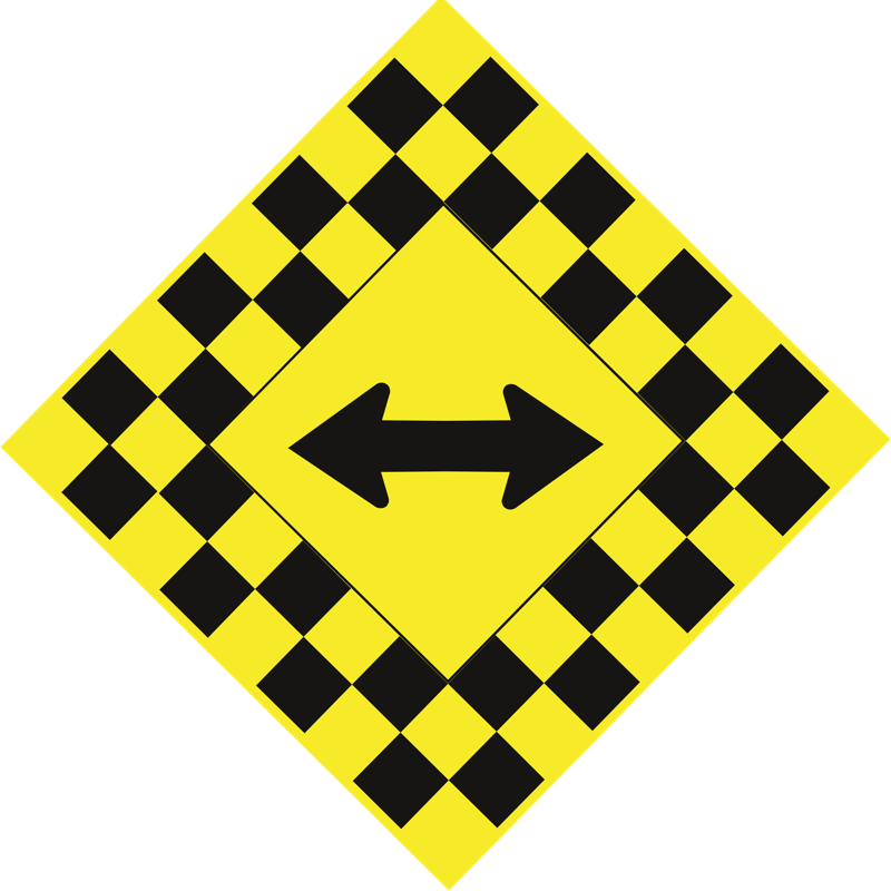 Warning Sign 90x90